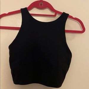 Athleta black long line bra/tank